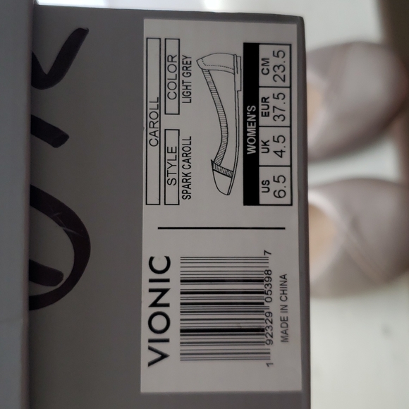 Vionic Spark Caroll light grey flats - Picture 5 of 5